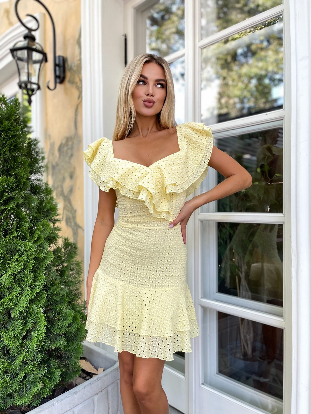 Lavender Off Shoulder Dress | Ruffle Mini | Petite XXS-M | GLOWSYOU-16