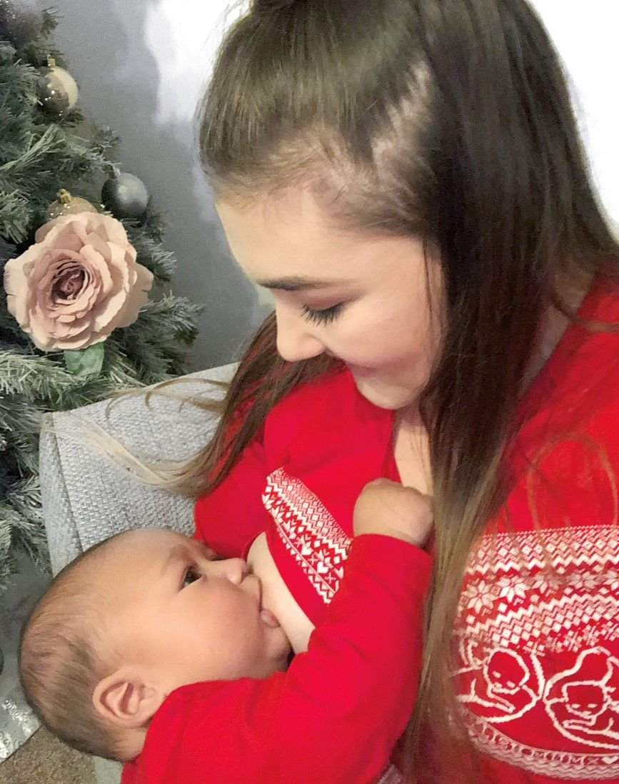 Red Heart Breastfeeding Top-2