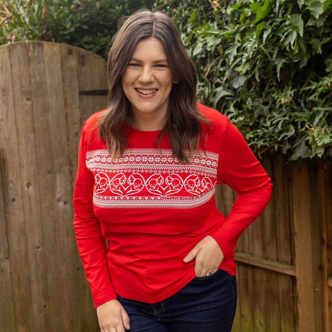 Red Heart Breastfeeding Top-0